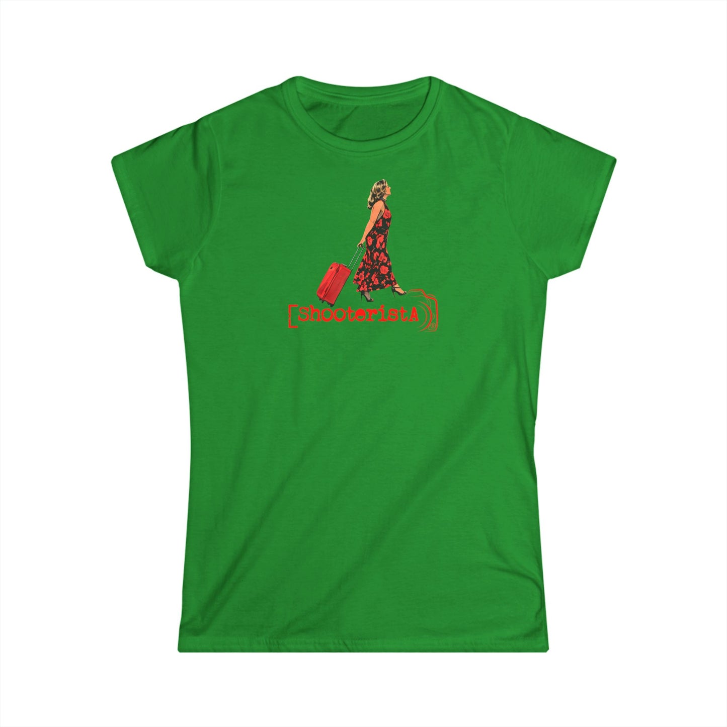 Shooterista con il Trolley T-Shirt – Donna
