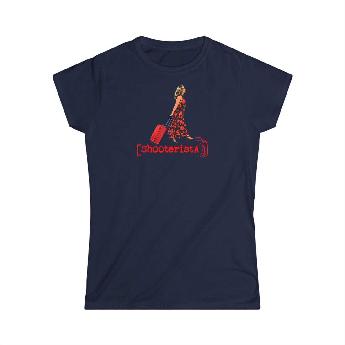 Shooterista con il Trolley T-Shirt – Donna