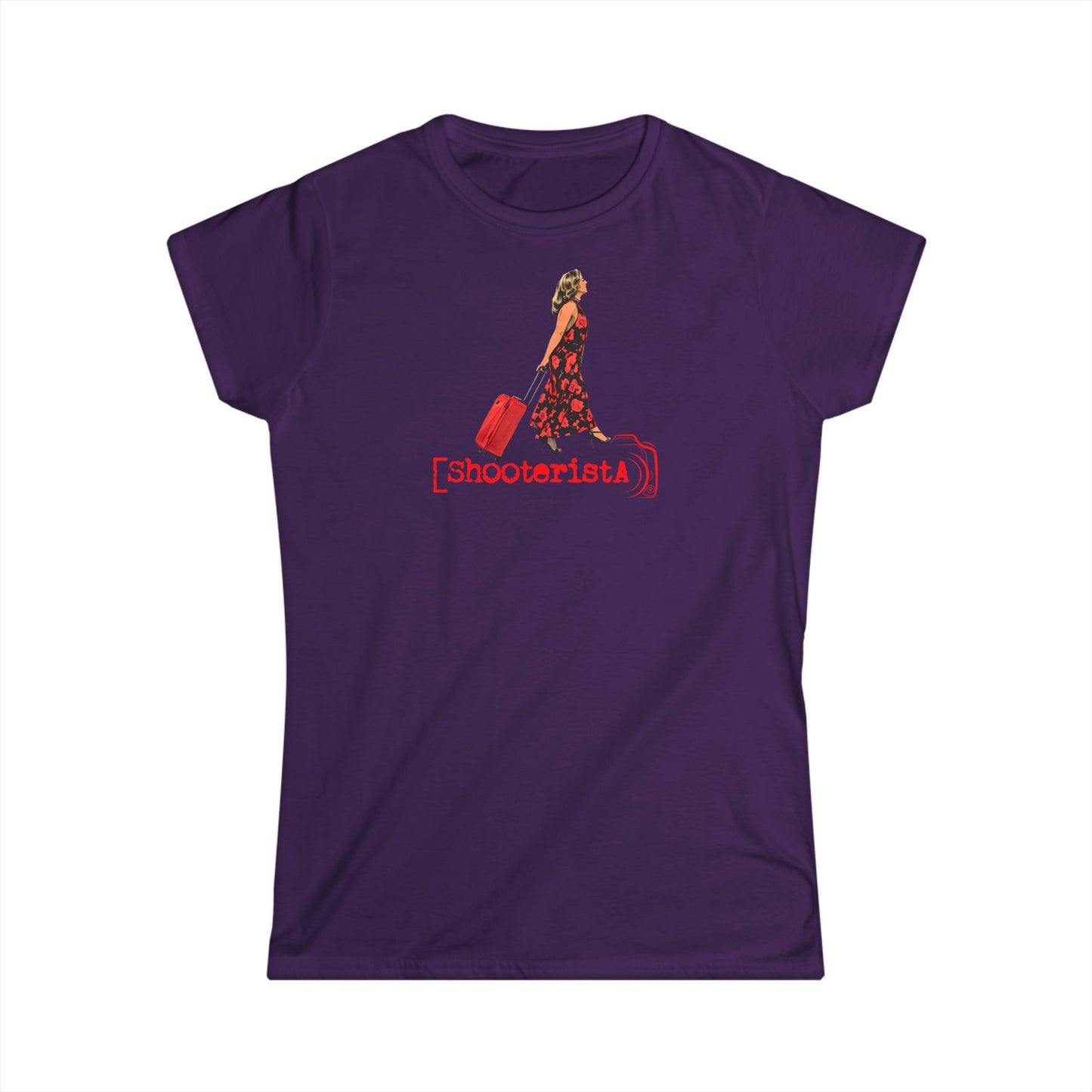 Shooterista con il Trolley T-Shirt – Donna