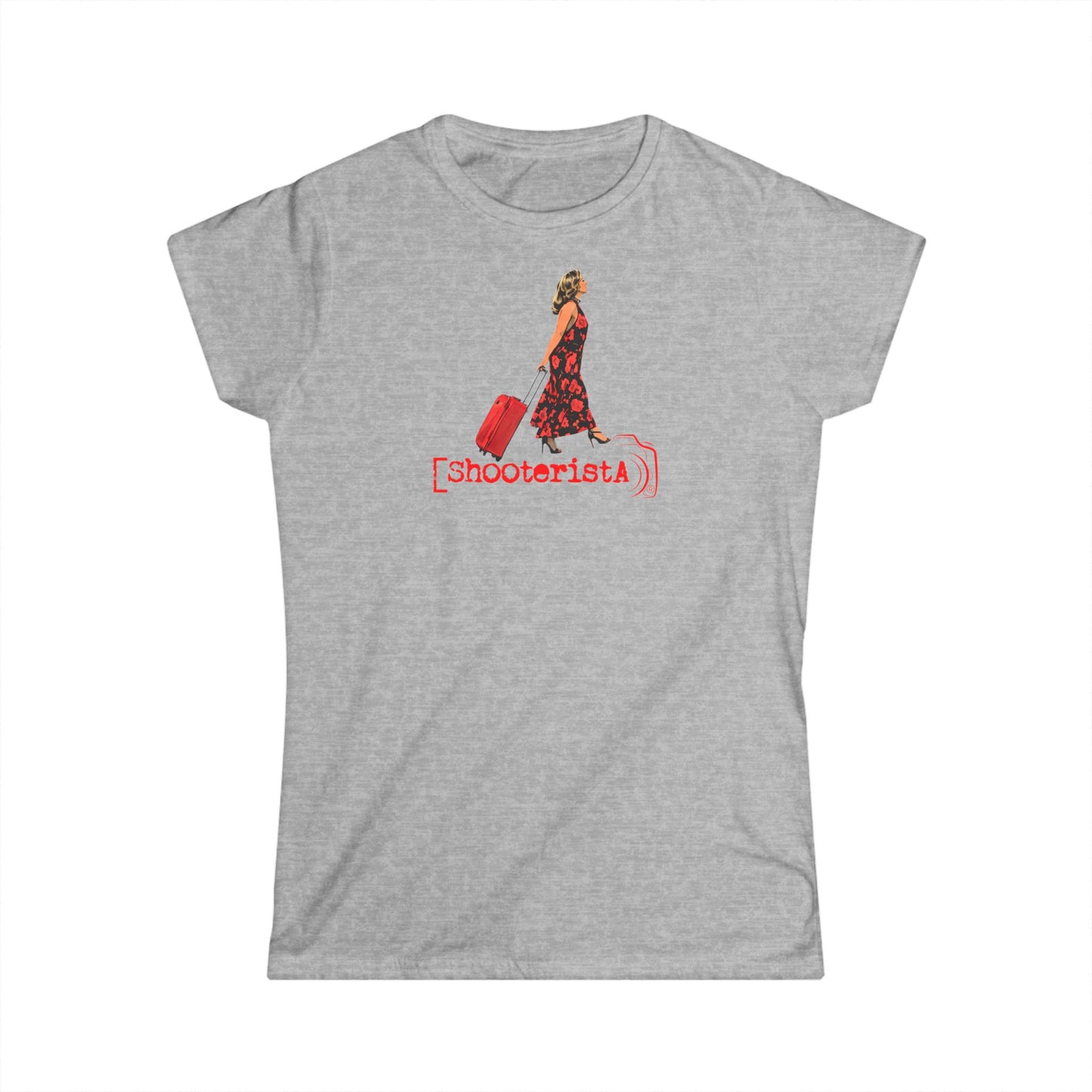 Shooterista con il Trolley T-Shirt – Donna