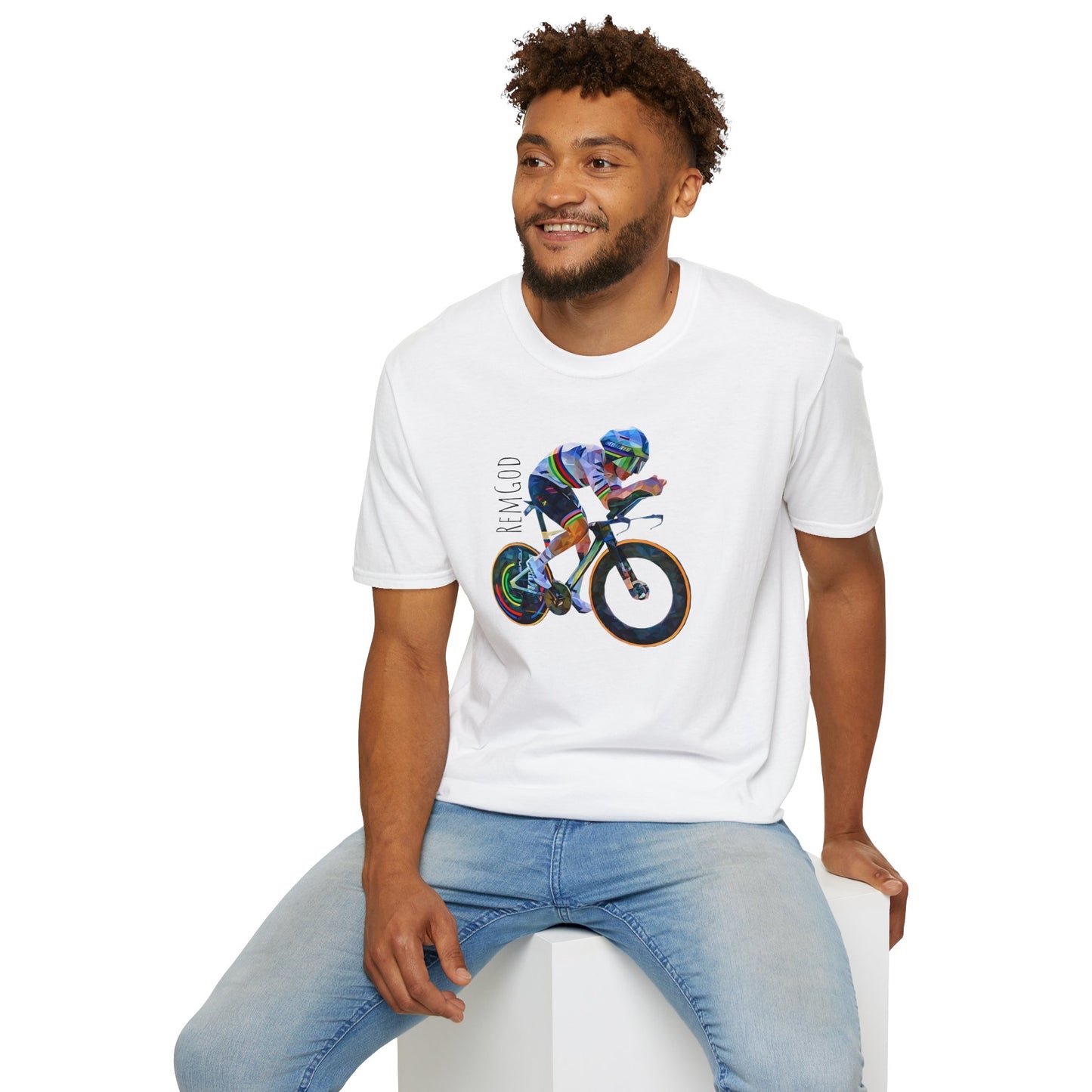 REMGod " Remco Evenepoel the cronoman" - Unisex Softstyle T-Shirt