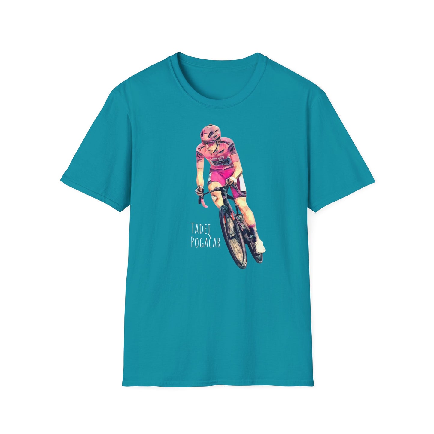 Tadej Pogacar in maglia rosa | appassionati di ciclismo