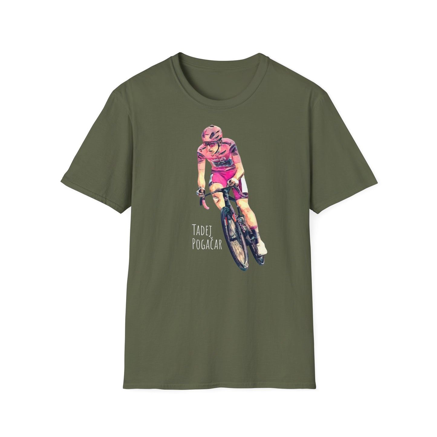 Tadej Pogacar in maglia rosa | appassionati di ciclismo