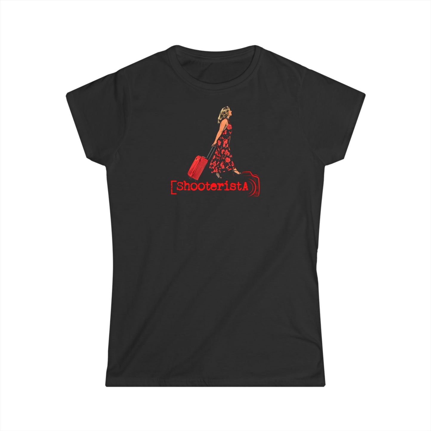 Shooterista con il Trolley T-Shirt – Donna