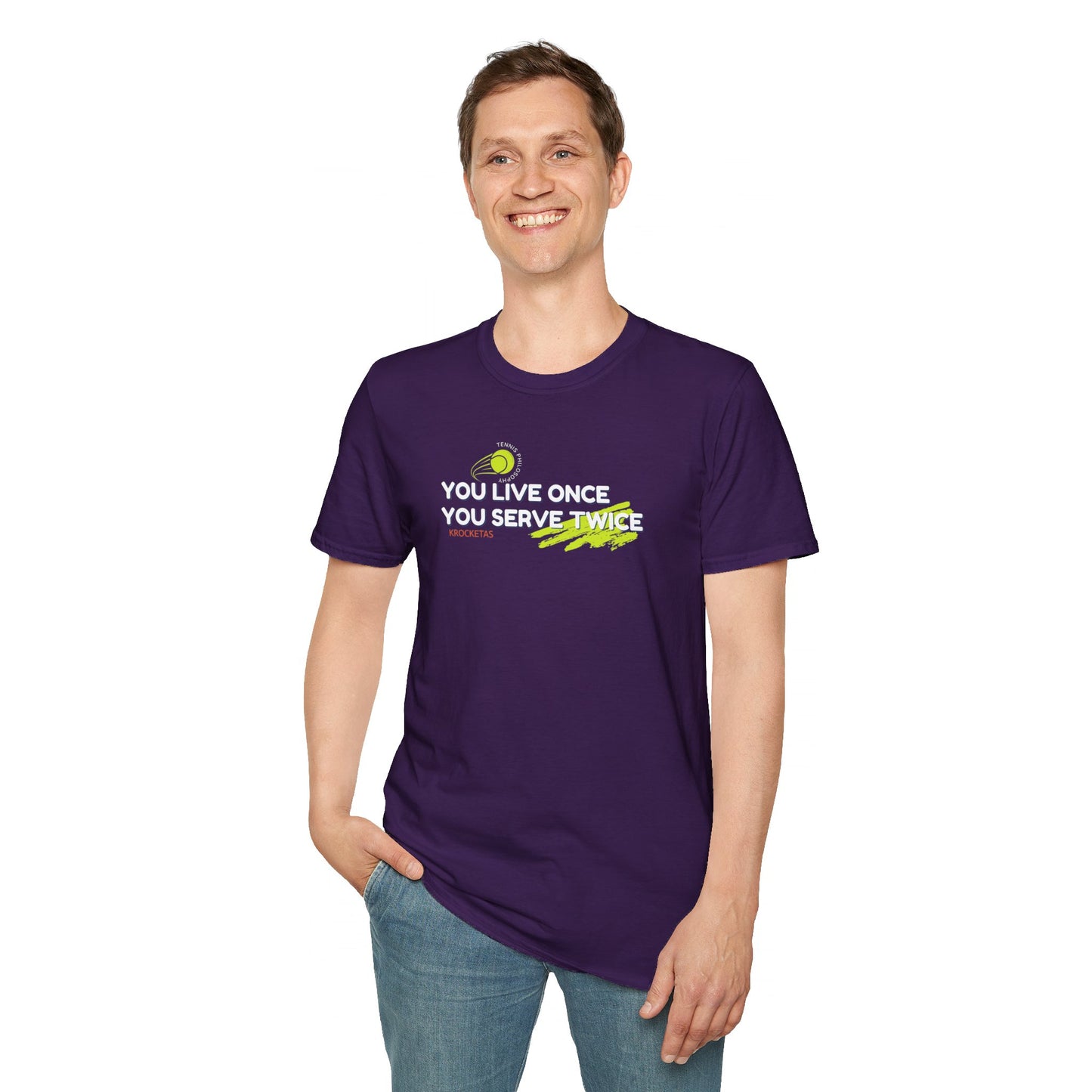 Live once Serve twice - Tennis Philosophy Unisex
