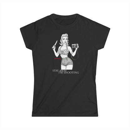Retro Dangerous Pin-Up – T-shirt Donna