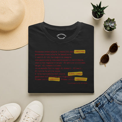 Siamo Tutti Landisti, telecronaca iconica di Luca  Gregorio T-shirt