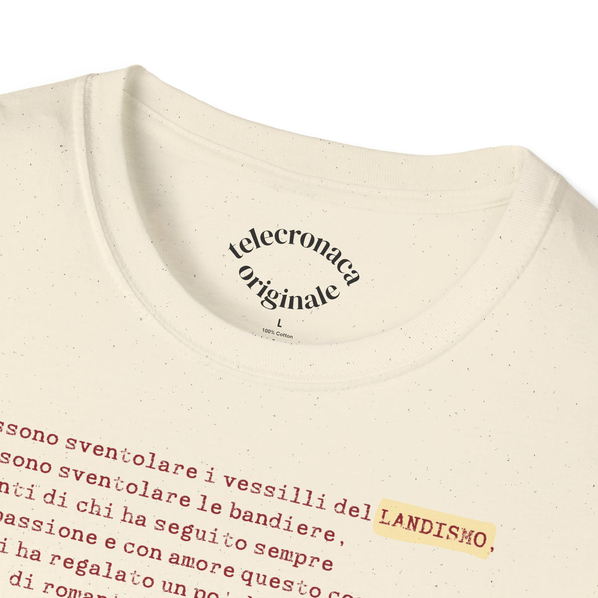 Siamo Tutti Landisti, telecronaca iconica di Luca  Gregorio T-shirt