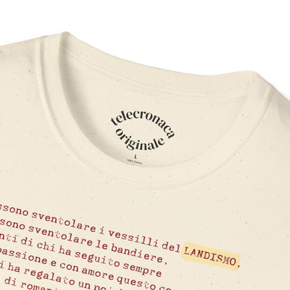 Siamo Tutti Landisti, telecronaca iconica di Luca  Gregorio T-shirt