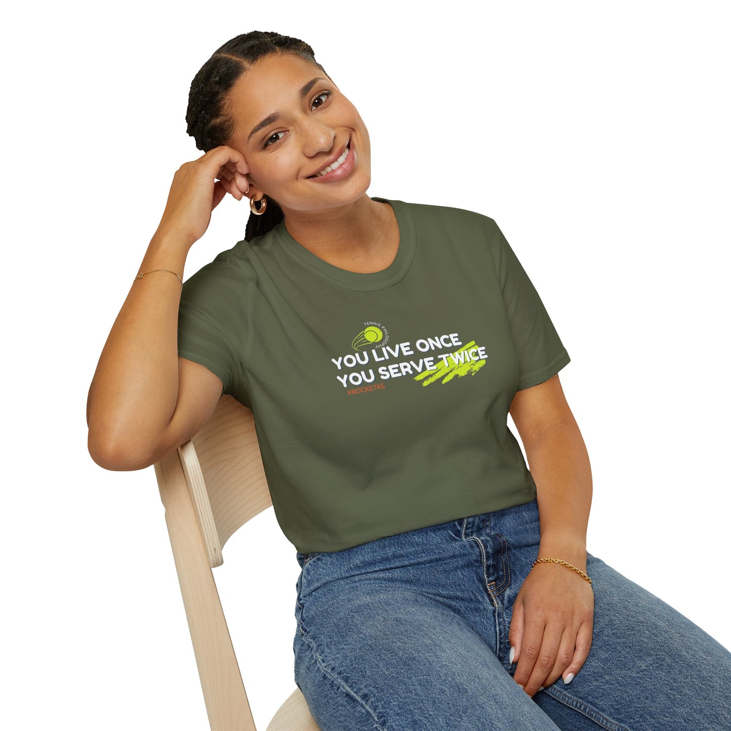 Live once Serve twice - Tennis Philosophy Unisex