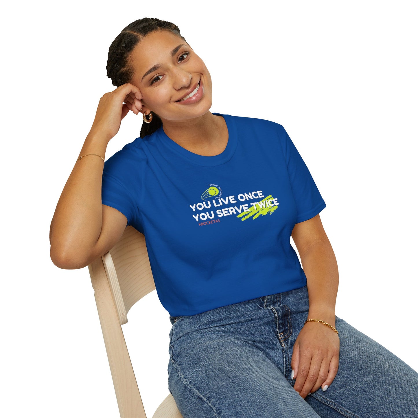 Live once Serve twice - Tennis Philosophy Unisex