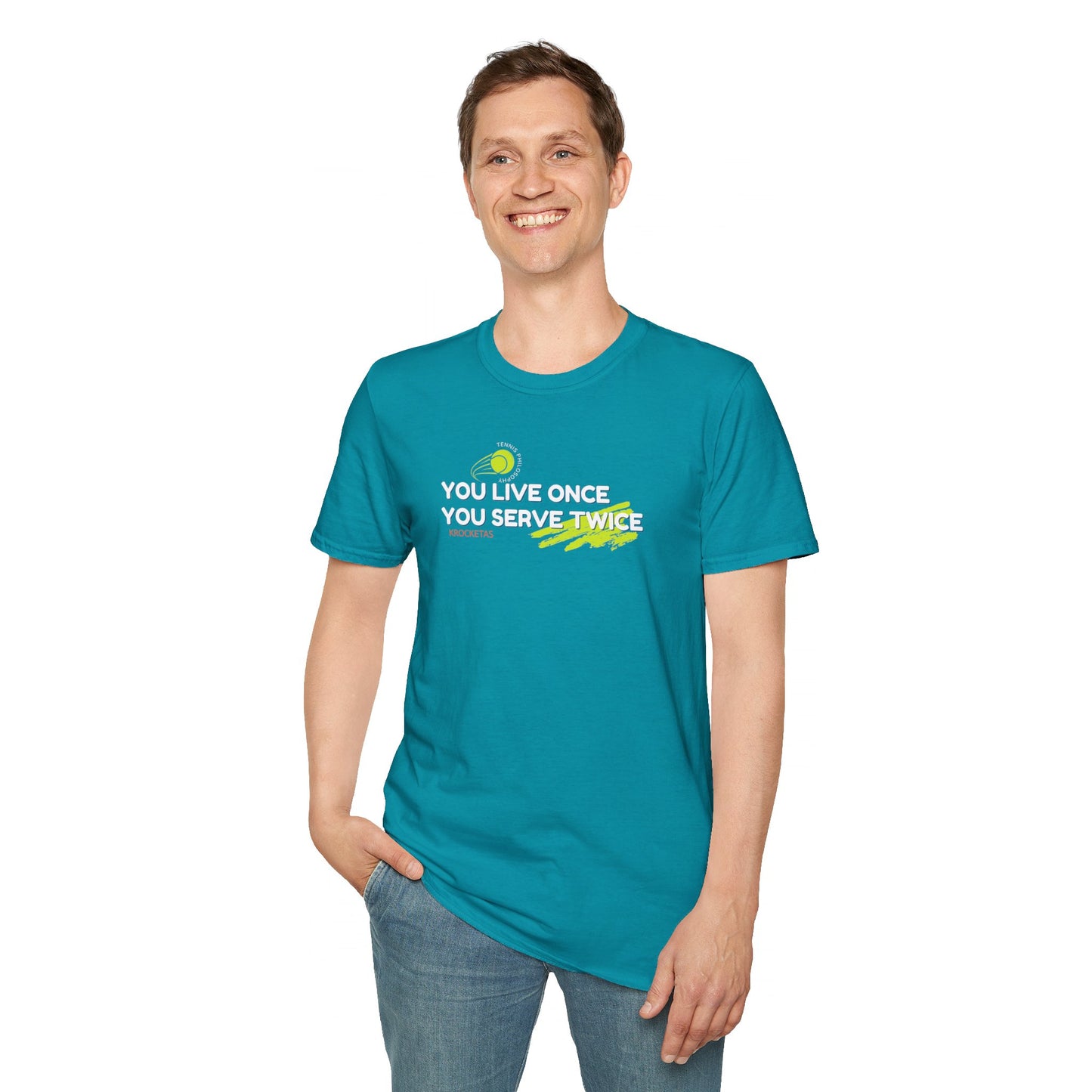 Live once Serve twice - Tennis Philosophy Unisex