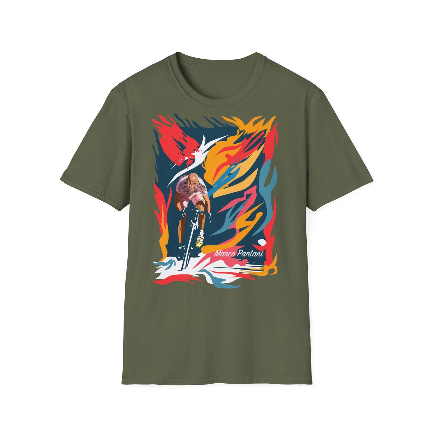Marco Pantani legend Tshirt - design unico artista 2M