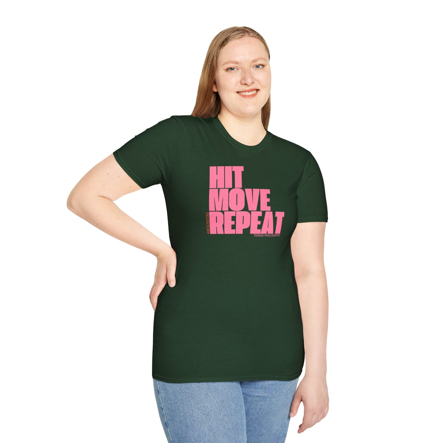 Hit Move Repeat - Tennis Philosophy Unisex