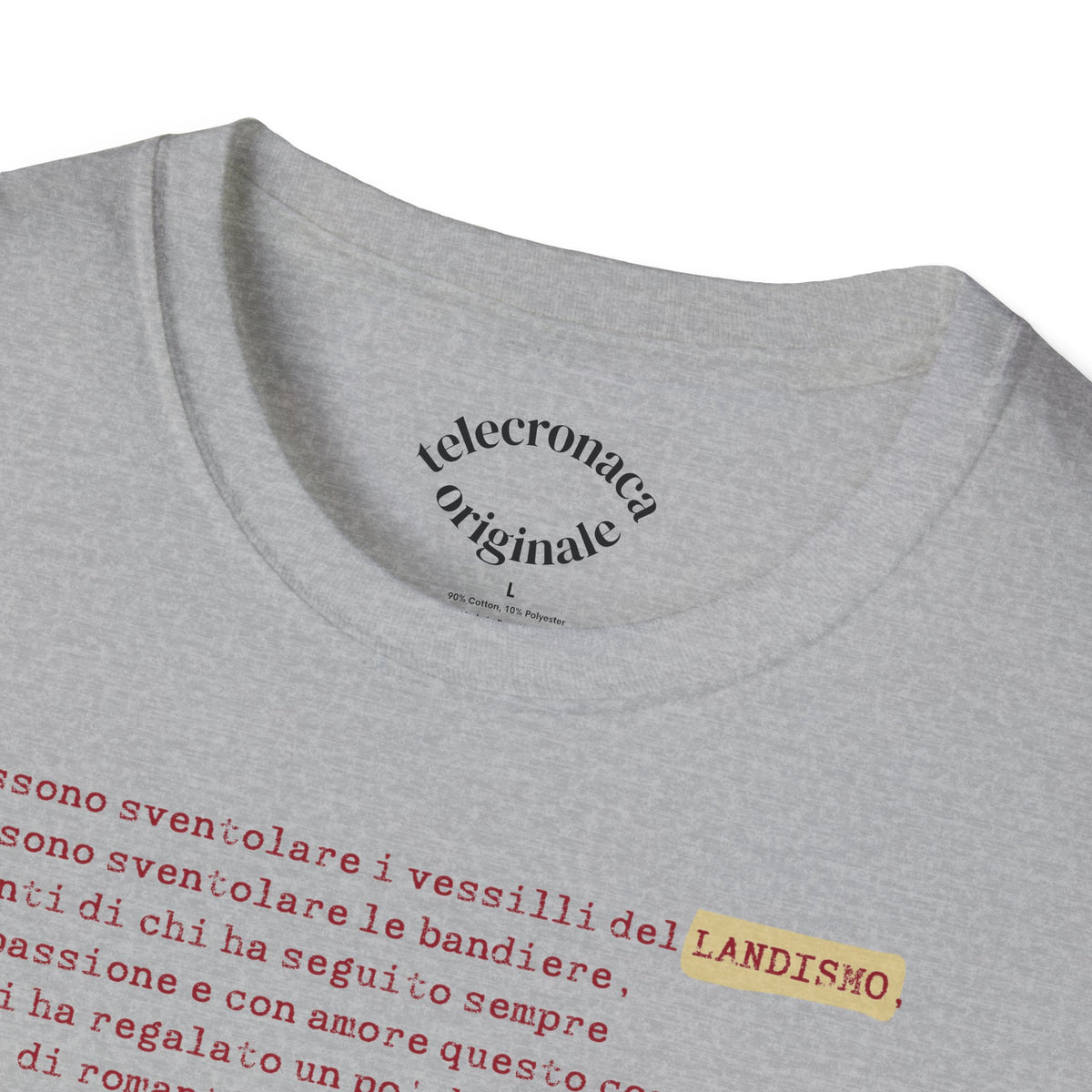 Siamo Tutti Landisti, telecronaca iconica di Luca  Gregorio T-shirt