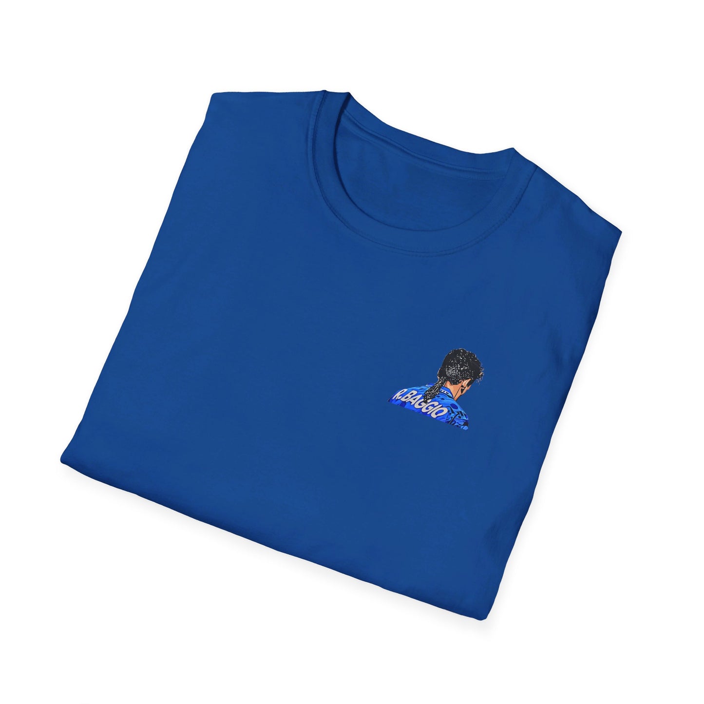 Roberto Baggio Divin Codino T-Shirt stampa Fronte retro