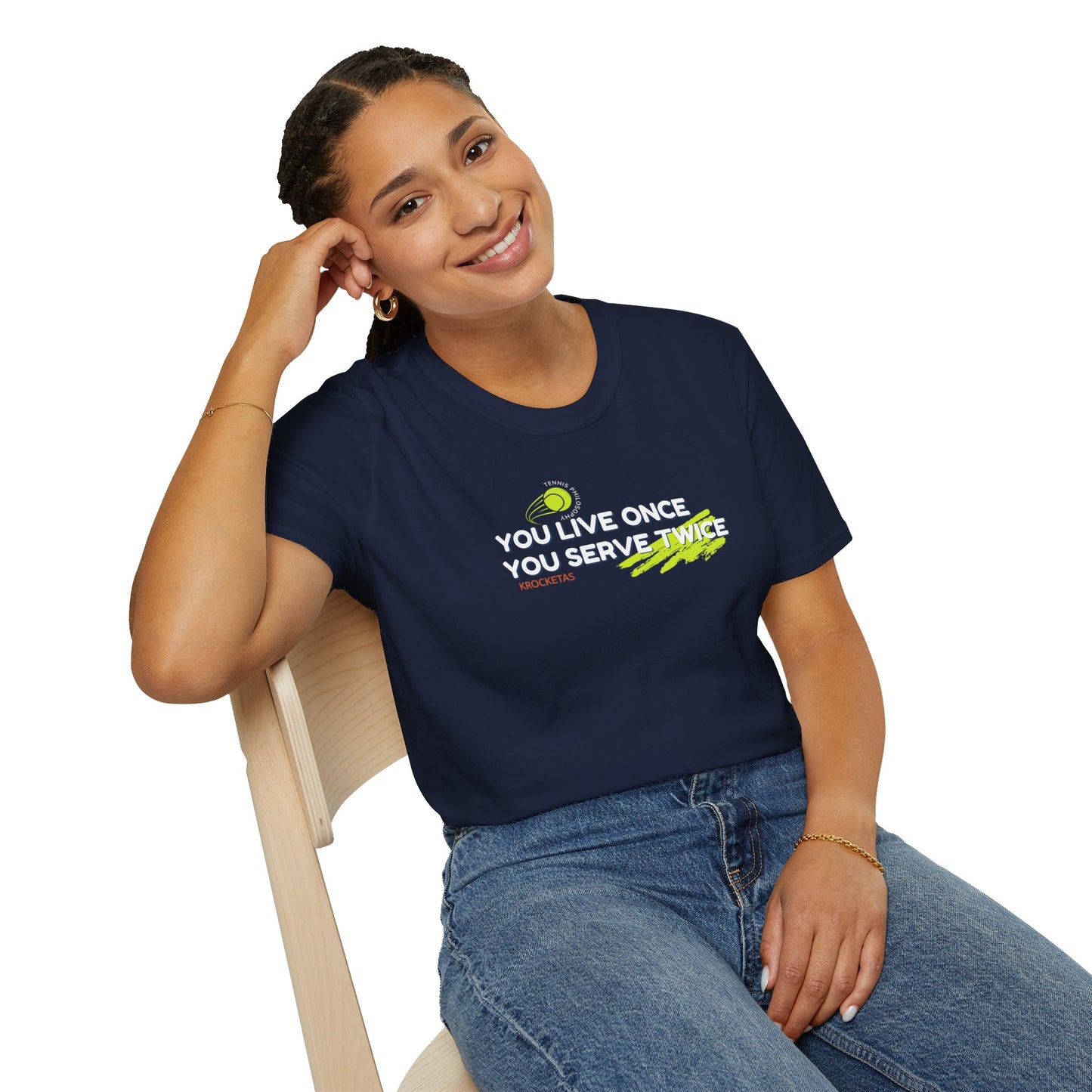 Live once Serve twice - Tennis Philosophy Unisex