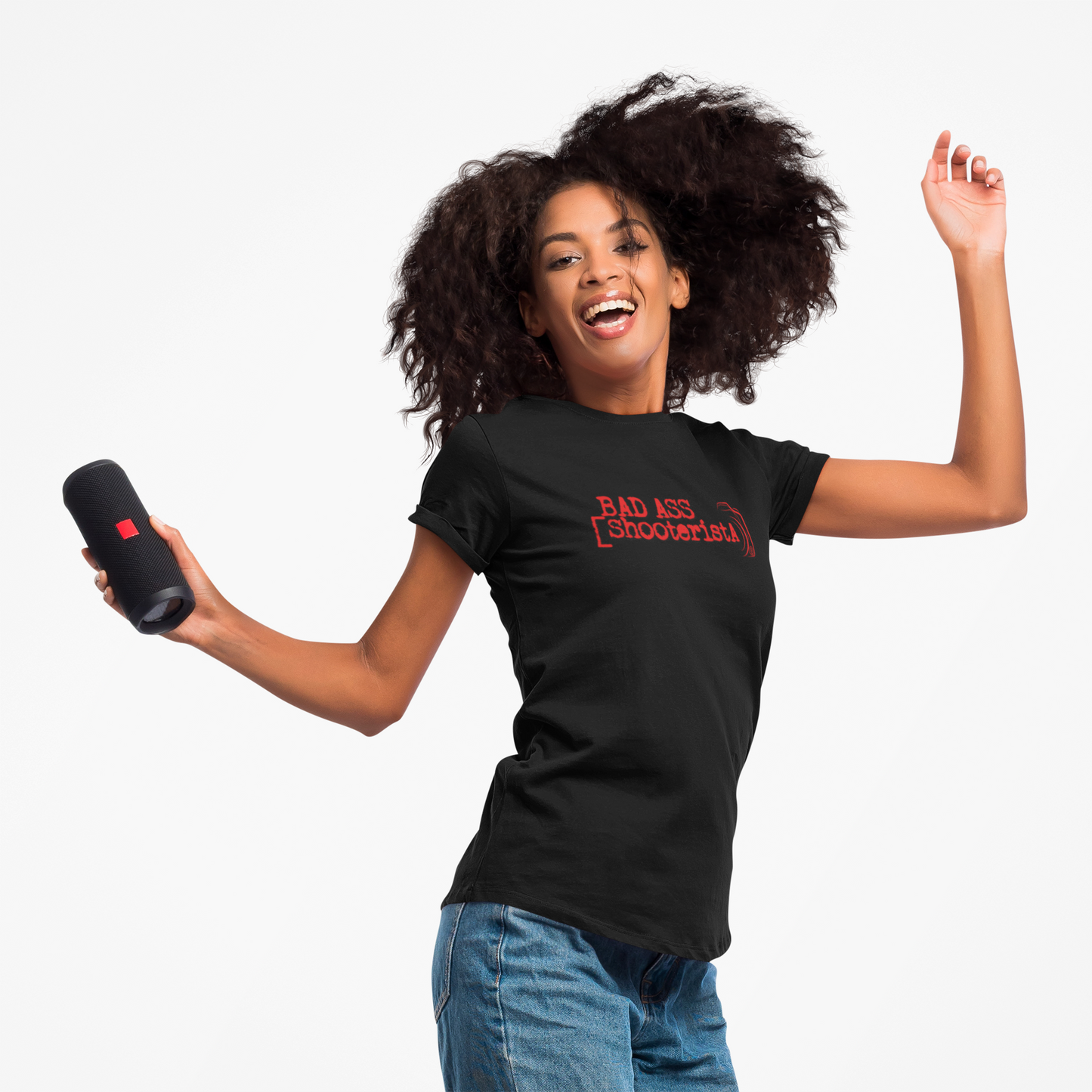Bad Ass Shooterista Woman T-shirt