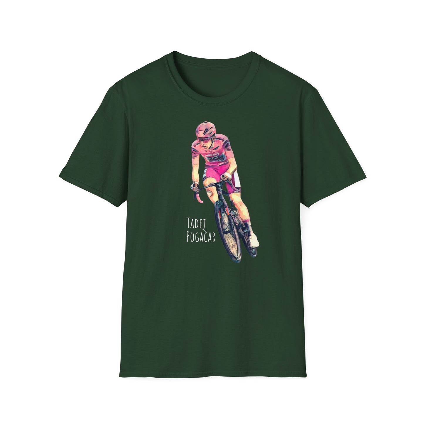 Tadej Pogacar in maglia rosa | appassionati di ciclismo