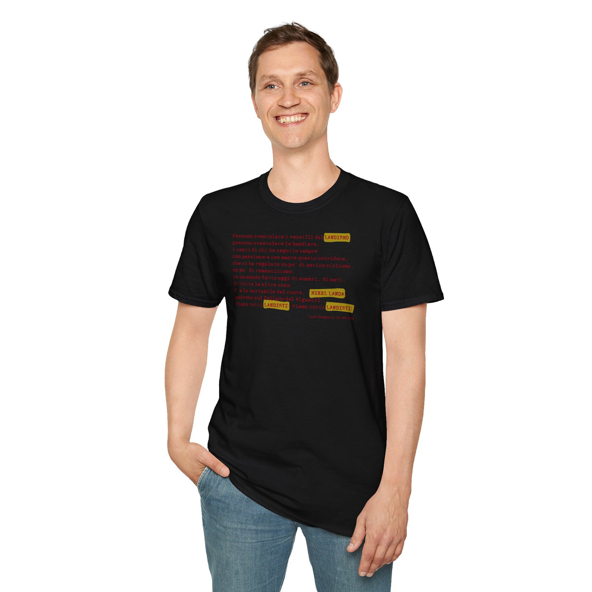 Siamo Tutti Landisti, telecronaca iconica di Luca  Gregorio T-shirt