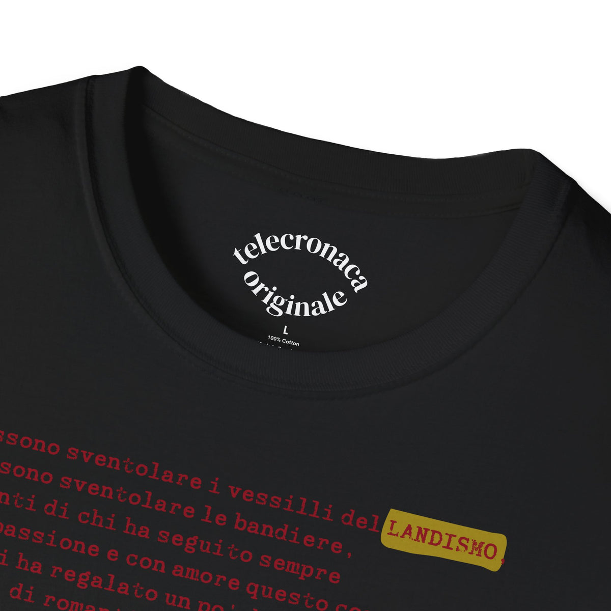Siamo Tutti Landisti, telecronaca iconica di Luca  Gregorio T-shirt