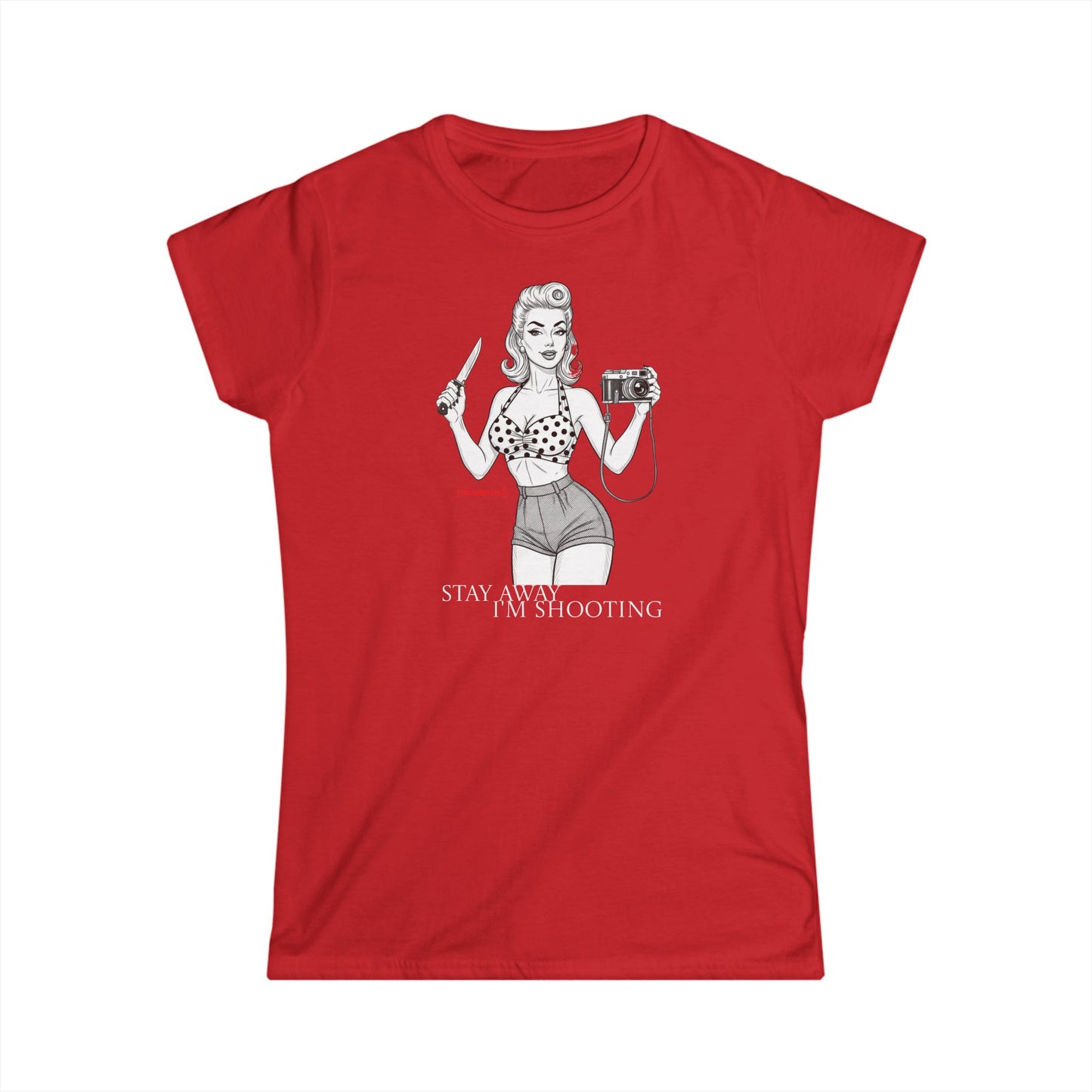 Retro Dangerous Pin-Up – T-shirt Donna