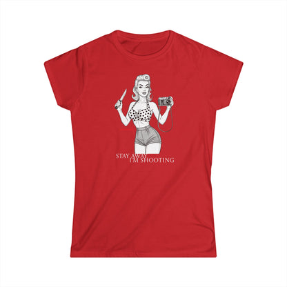 Retro Dangerous Pin-Up – T-shirt Donna