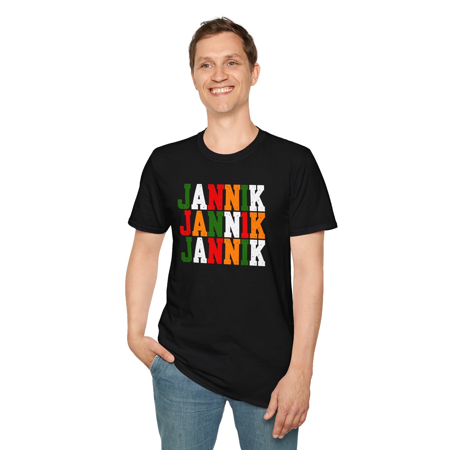 Jannik Sinner 1 – Design Iconico con Colori Bandiera Italiana
