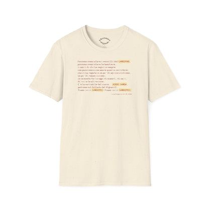 Siamo Tutti Landisti, telecronaca iconica di Luca  Gregorio T-shirt