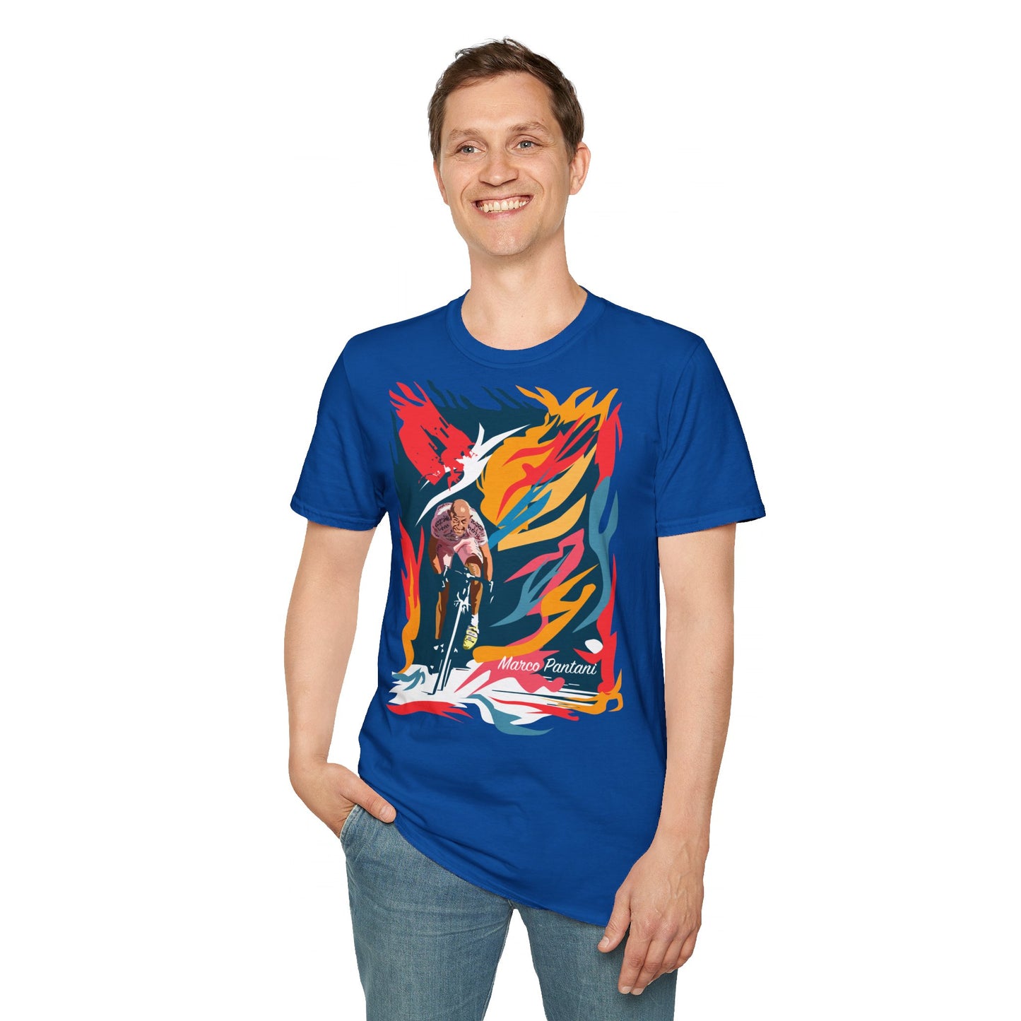 Marco Pantani legend Tshirt - design unico artista 2M