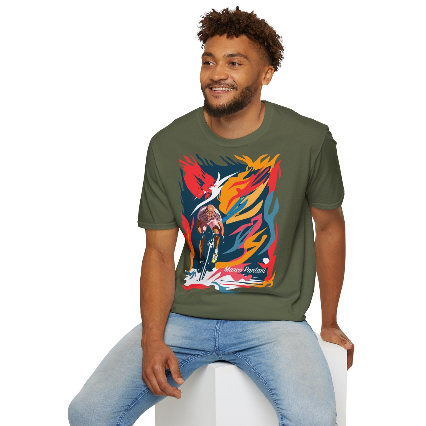 Marco Pantani legend Tshirt - design unico artista 2M
