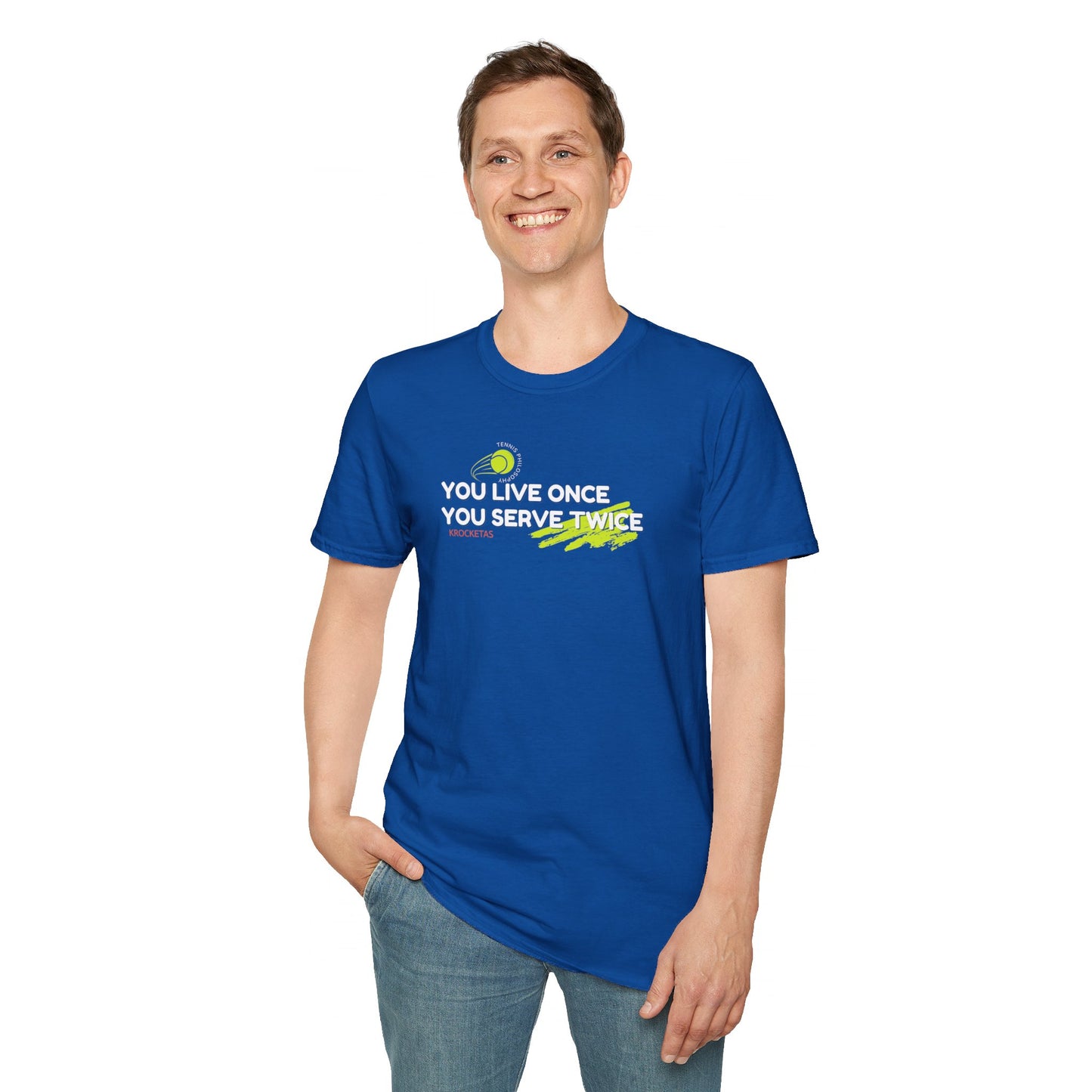 Live once Serve twice - Tennis Philosophy Unisex