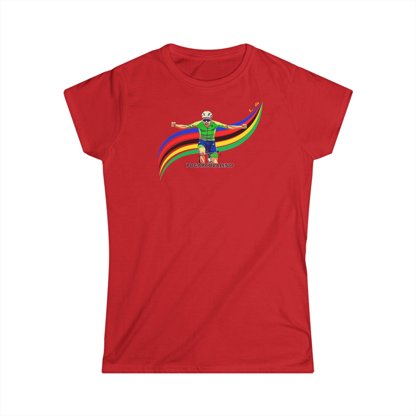 Pogarcobaleno omaggio alla vittoria del mondiale 2024 - T-shirt donna