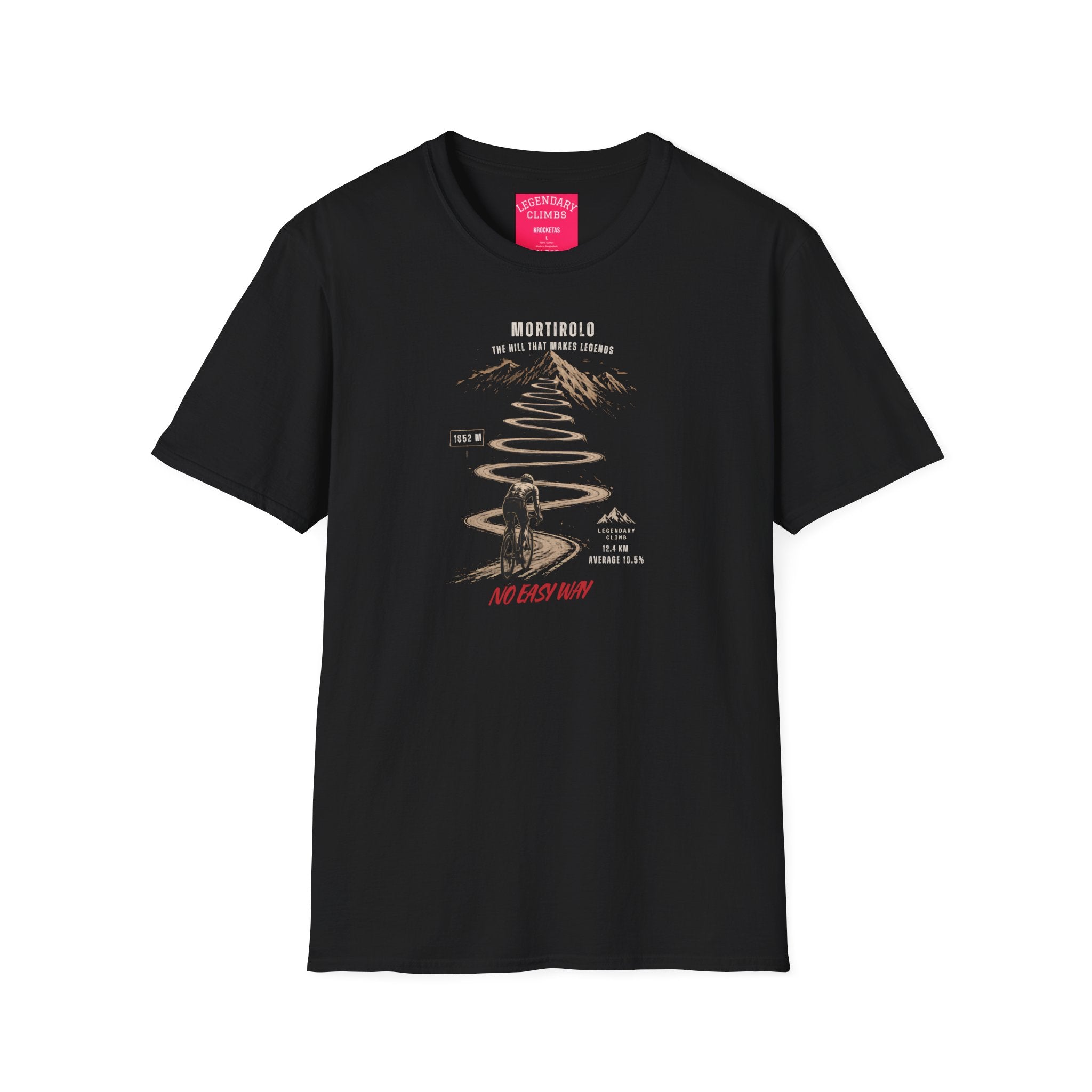 Mortirolo Cycling T-Shirt — Iconic Giro d'Italia Climb Tee for Cycling Fans