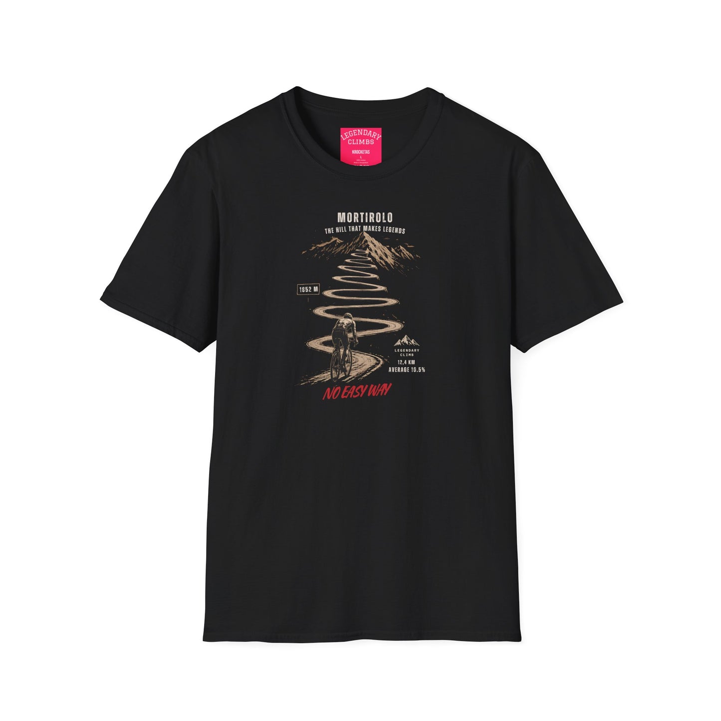 Mortirolo Cycling T-Shirt — Iconic Giro d'Italia Climb Tee for Cycling Fans
