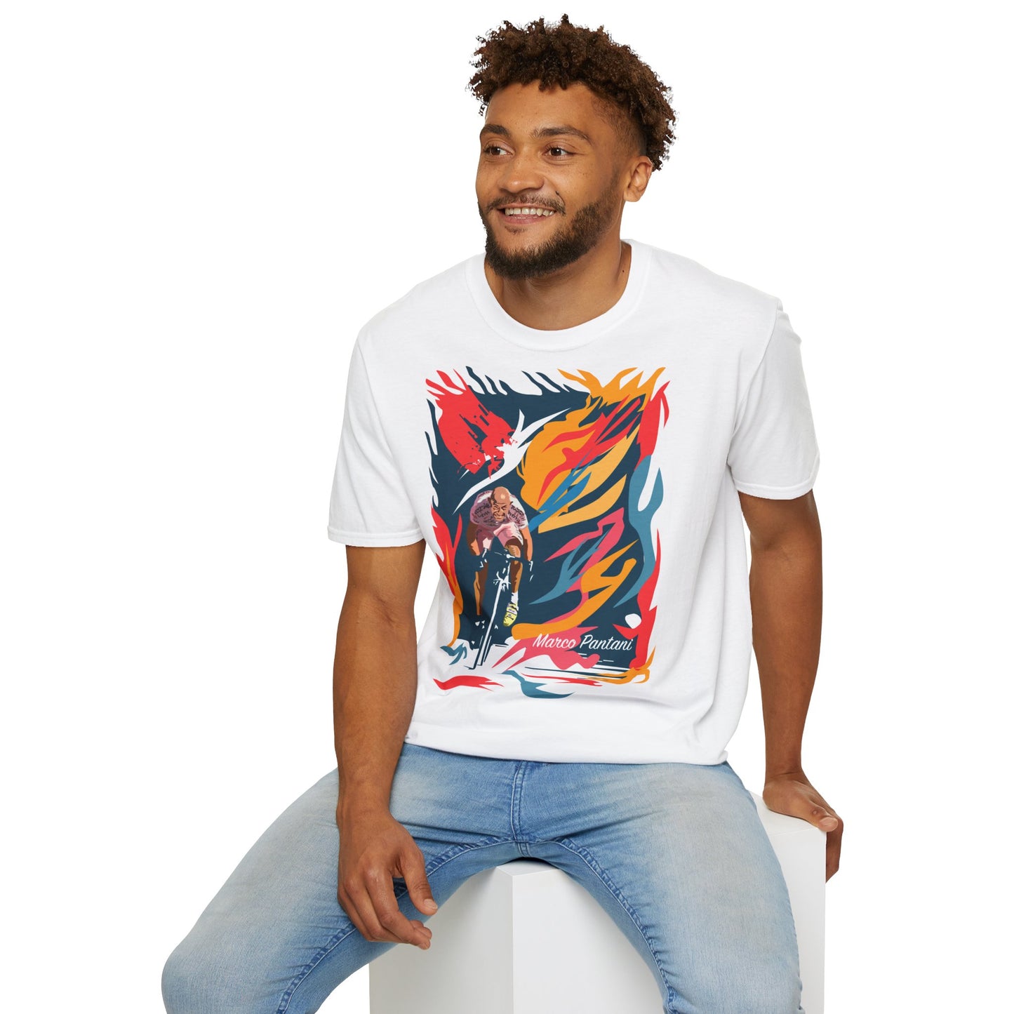 Marco Pantani legend Tshirt - design unico artista 2M