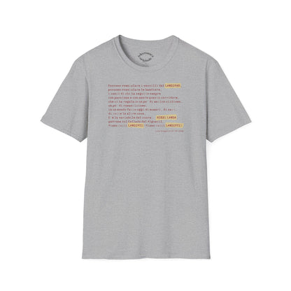 Siamo Tutti Landisti, telecronaca iconica di Luca  Gregorio T-shirt