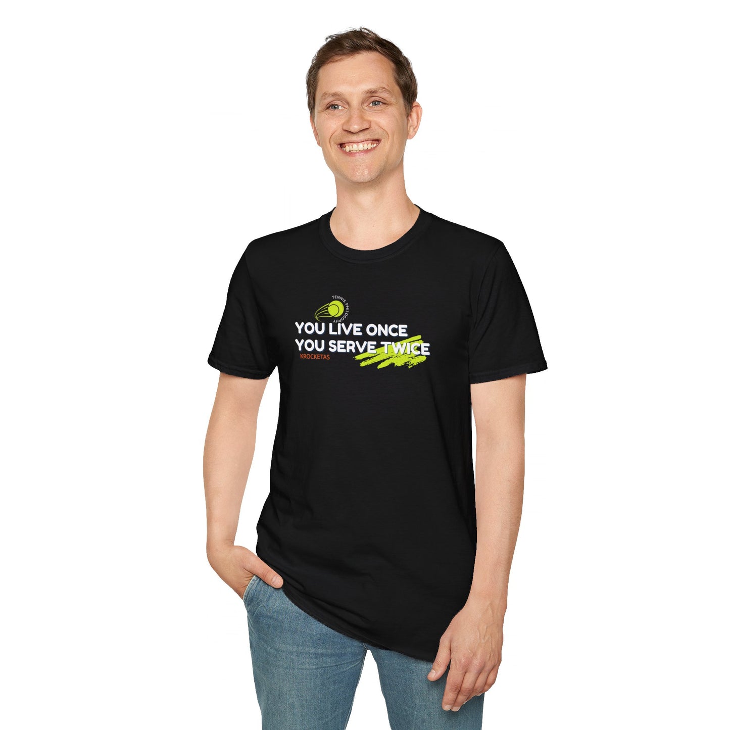 Live once Serve twice - Tennis Philosophy Unisex