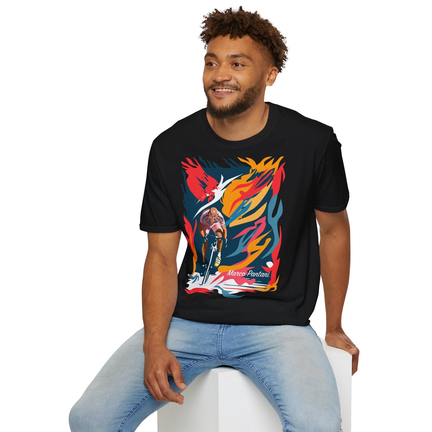 Marco Pantani legend Tshirt - design unico artista 2M
