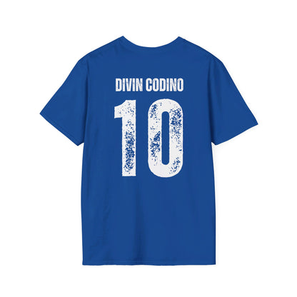 Roberto Baggio Divin Codino T-Shirt stampa Fronte retro