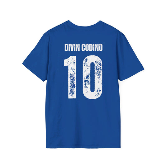 Roberto Baggio Divin Codino T-Shirt stampa Fronte retro