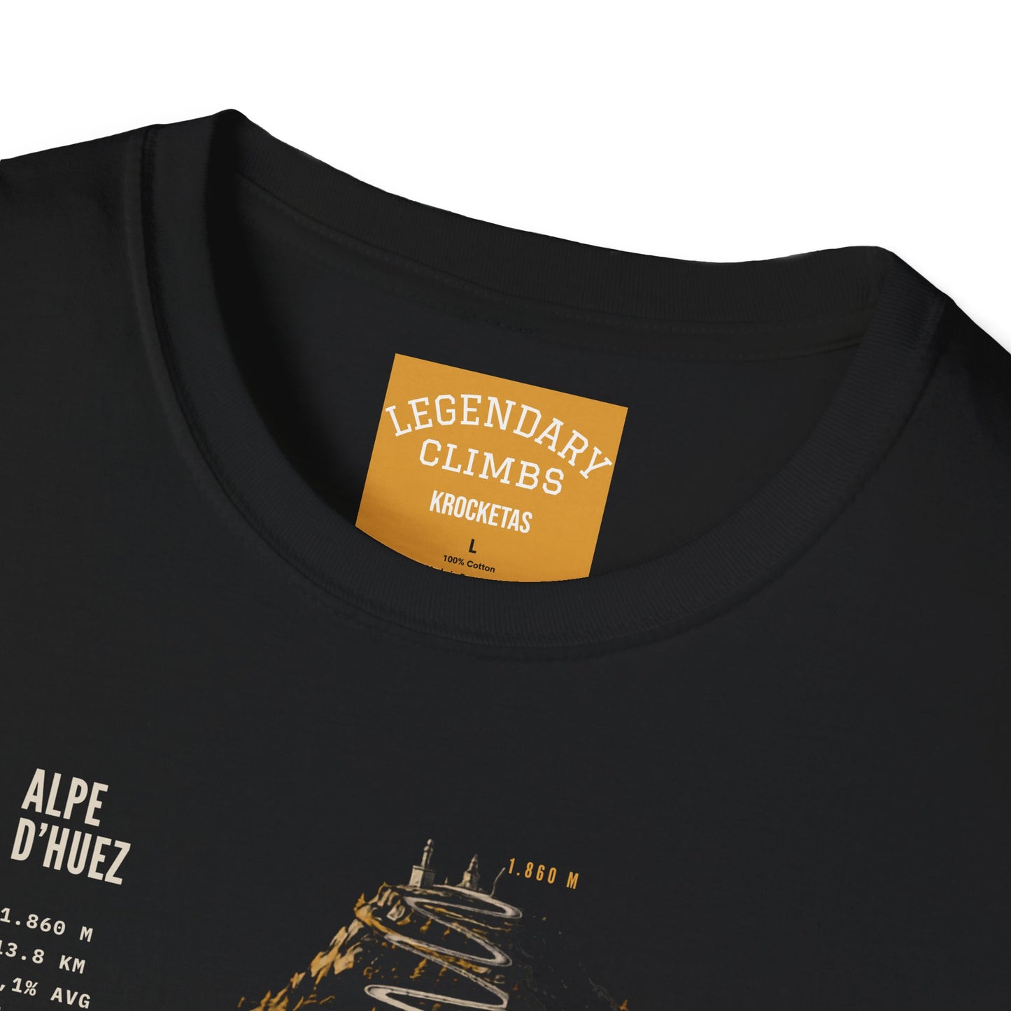 Alpe d'Huez Cycling T-Shirt — Iconic Climb Tee for Cycling Fans