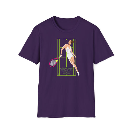 Tennis Scuola di Vita T-Shirt – Unisex